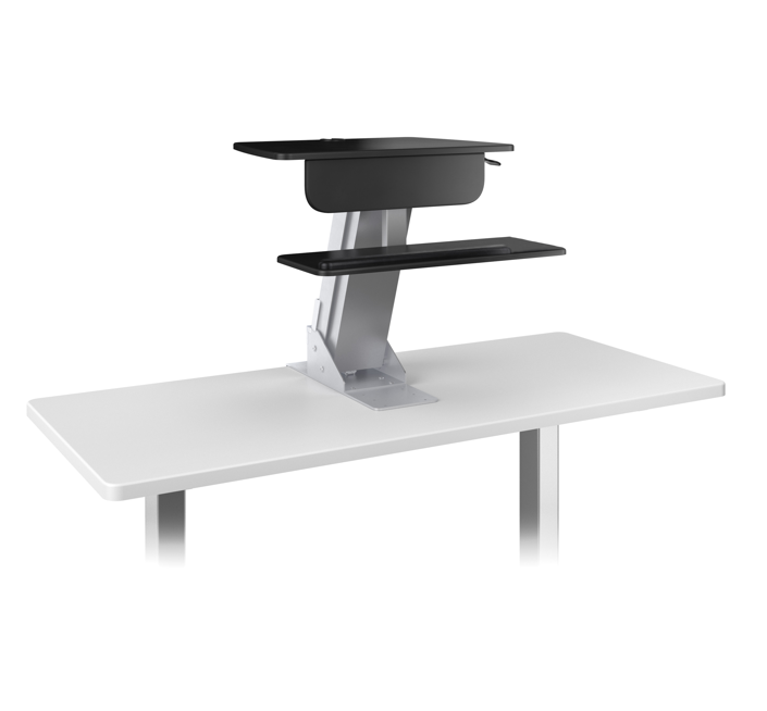 Ergorise Lift Desktop Sit-Stand Workstation with Wooden Base